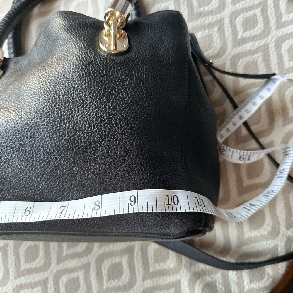 Cole Haan Benson Tote Black Pebbled Leather Quiet Luxury Classic - Picture 13 of 16